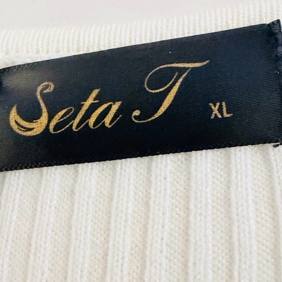 NWT White & Black Striped Scoop-Neck Maxi Dress Size XL - Picture 10 of 13